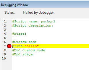 python script debugger