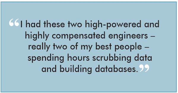 Tripping Over Data - I had these two high-powered engineers